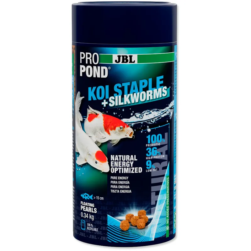 JBL PROPOND KOI STAPLE+SILKWORMS 0,34 kg -Ganzjahresfutter- Bestpreis
